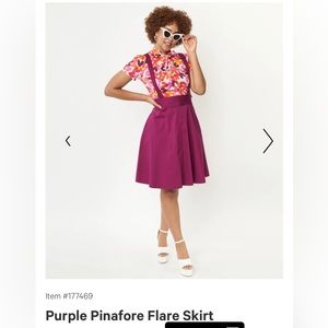 Purple Pinafore Skirt